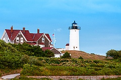 Nonska Light On Hilltop on Cape Cod  in Massachusetts